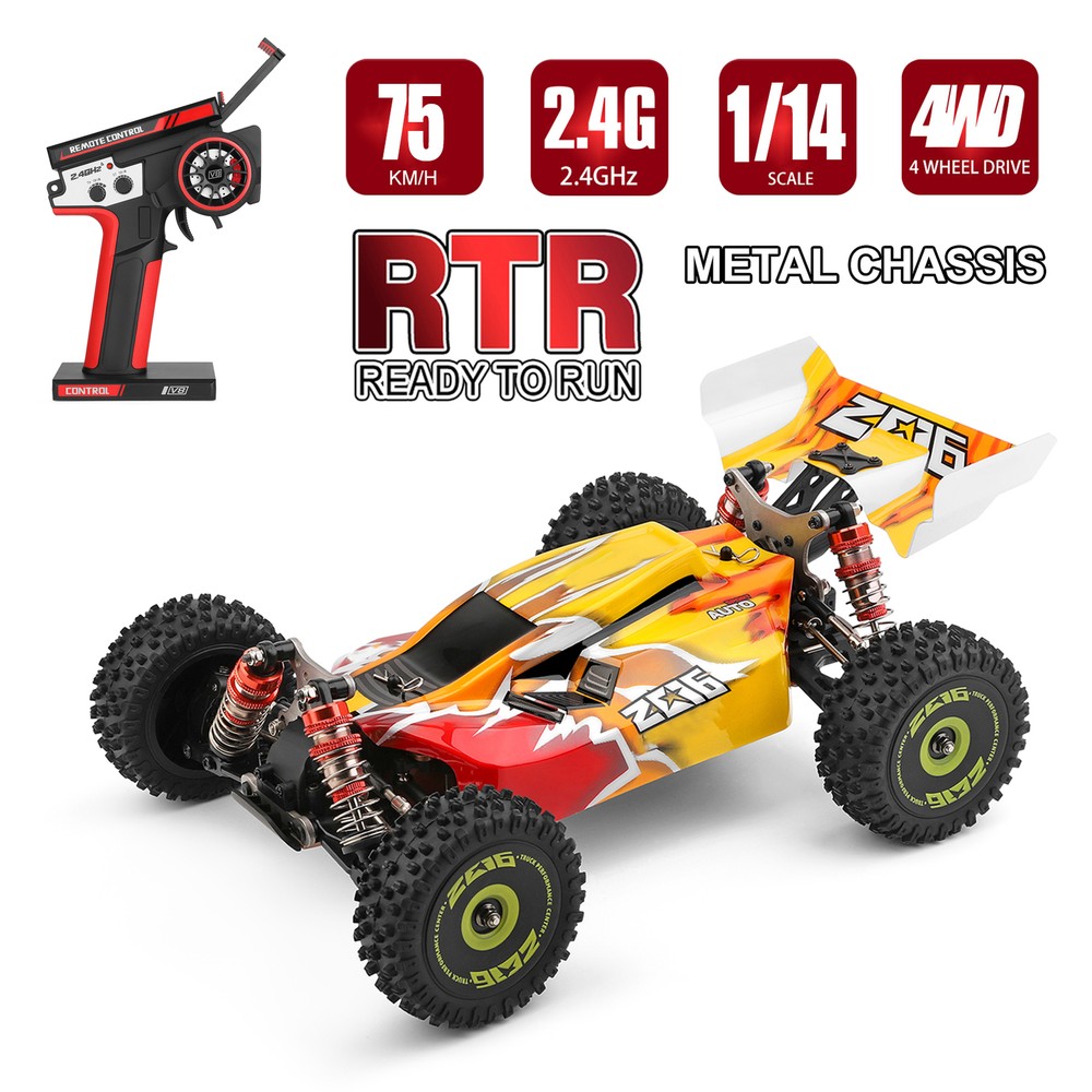 WLtoys XKS 144010 RC Racing Car 1/14 4WD 2.4G 75Km/h All Terrain Car f/Kids Y9D2