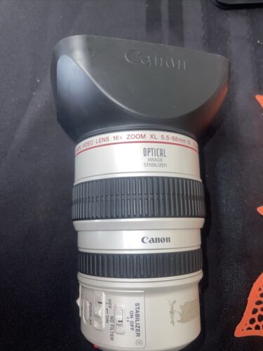 Canon XL 16x Zoom 5.5-88mm F/1.6-2.6 II IS Video Lens. PART Only