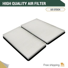 2pcs Cabin Air Filter For Chevrolet GMC Silverado 1500 Sierra 2500 3500 HD Tahoe