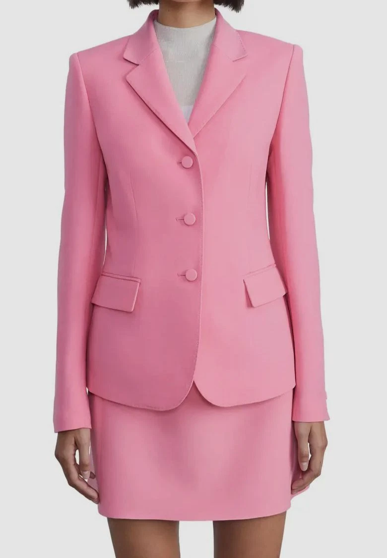 Pink shop wool blazer