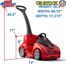 Push Car Toddler Toy Kids Child Pedal Cars Ride-on Outdoor Sturdy Funny Red New