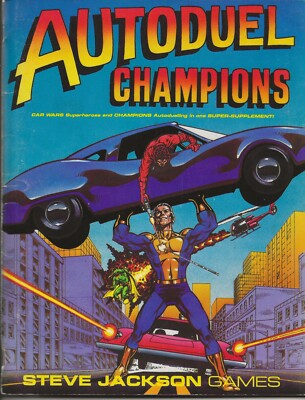 Autoduel Champions RPG Steve Jackson Games 1983 Car Wars