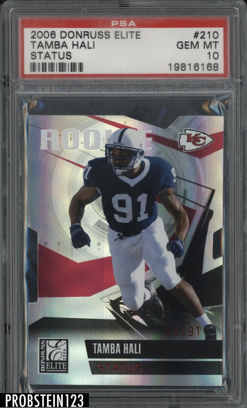 Tamba Hali Donruss Elite #210 Status