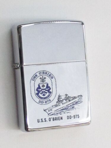 Zippo lighter United States Navy USS O'BRIEN DD-975 Made 1998 Unused from Japan - Picture 1 of 2