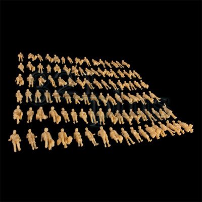 100 pcs. 1:87 Scale Figures 20mm Miniature Human Figures HO People