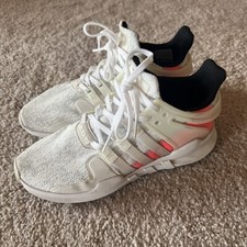 Adidas EQT Support ADV White  Neon Knit Youth Size 5 / US WOMENs 6 Sneakers.