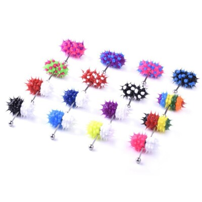 Vibrating SSteel TONGUE RING Body Jewelry with 2 Batteries Included Choose  Color | eBay