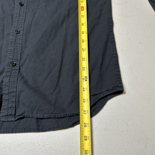 Buck Mason Button Up Shirt Black Mens Small - Picture 7 of 7