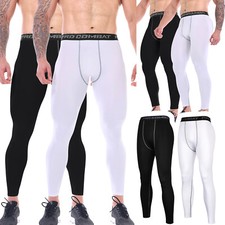 Men's Compression Base Layer Workout Leggings Tight Long Sports Running Pants