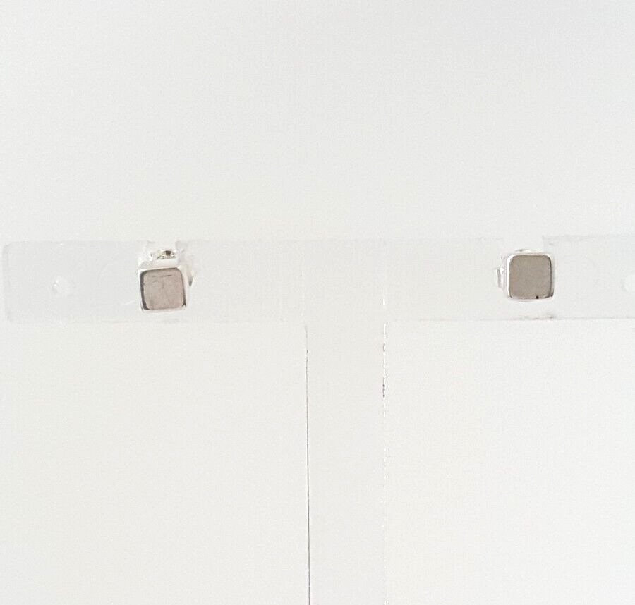 Gorgeous sparkling Solid Silver Cube Stud Earring… - image 10