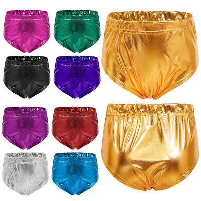 Kids Girls Shorts Elastic Waistband Costume Cheerleading Briefs Sports Panties
