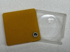 Vintage Hideaway Magnifying Glass 1960s Mustard Yellow
