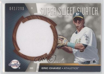 2006 Upper Deck Sweet Spot Super Sweet Swatch 41/299 Eric Chavez #SW-EC 0v1