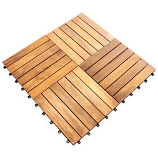 Monster Shop Decking Tiles Wooden Interlocking Boards Square Customer Return UA