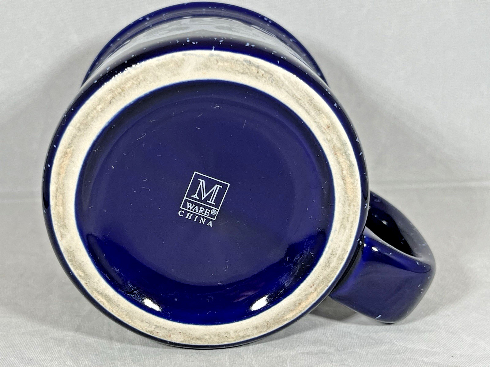 Blueberries Solid Thick Heavy M Ware Coffee Tea Cup Mug Blue 12oz