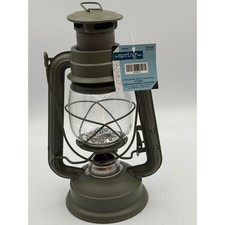 The Spring Shop LED Hurricane Lantern Olive G...