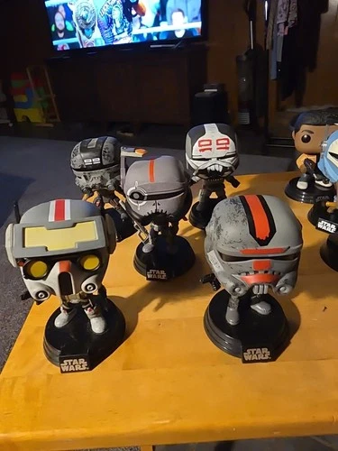 Star Wars Bad Batch Season 7 Clone Wars Funko Pops Hunter Crosshair Wrecker Tech