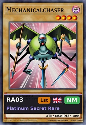 Mechanicalchaser (V.1 - Platinum Secret Rare) RA03-094 1st Edition NM EN Yu-Gi-O