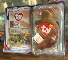 BEANIE BABY STEG The Stegosaurus Unopened DOB Nov. 1, 1994 McDonald  s
