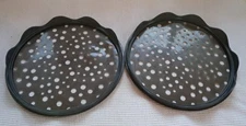 Pampered Chef Black Silicone 2pc Set Microwave Potato Chip Maker 1241 Snacks