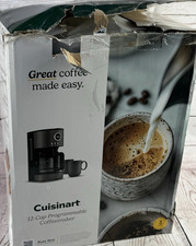 Cuisinart 12-Cup Programmable Coffeemaker Stainless Steel Black