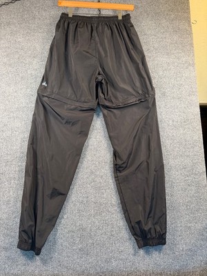Alo Yoga Men's Convertible Track Pants Size XS Black Legs Zip-Off