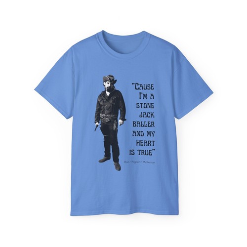 Grateful Dead Pigpen Tribute Tee, Vintage Pigpen Easy Wind Lyrics Cotton Tshirt, - Afbeelding 34 van 45