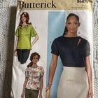 6875 Butterick SEWING Pattern Misses TOPS Pullover Short Sleeves Size 16-24 UC