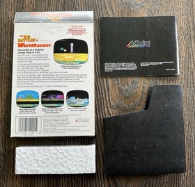 3-D WorldRunner FIRST PRINT Hangtab BOX & MANUAL ONLY Nintendo NES 1987 RARE🔥