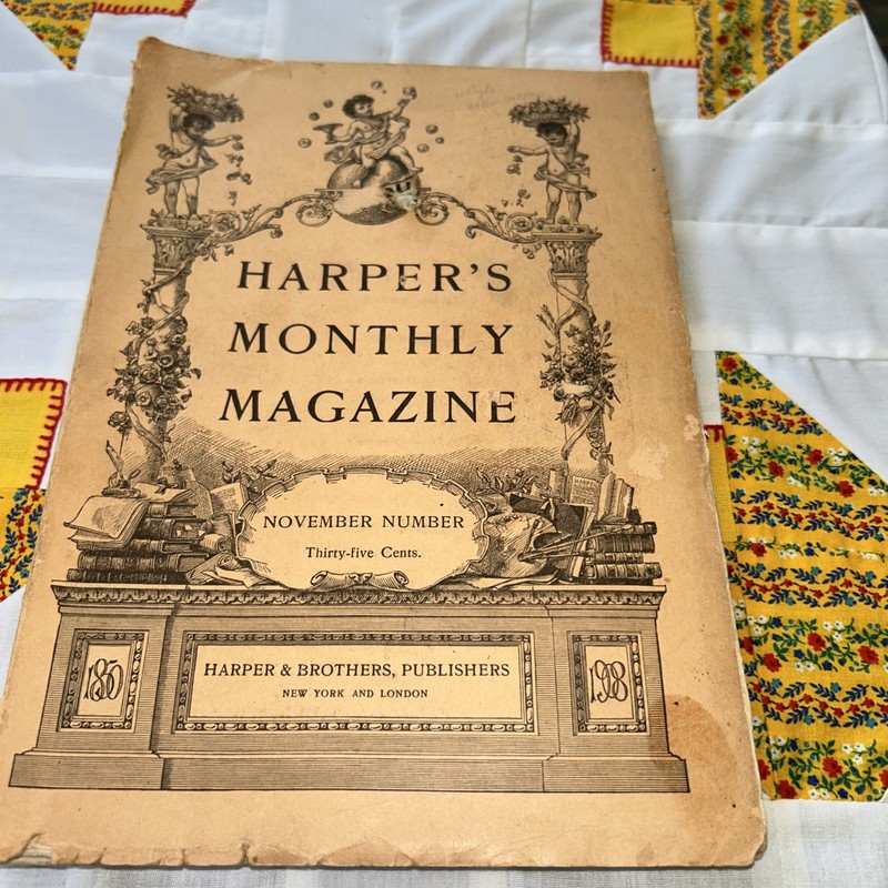 1908 Harper Monthly Magazine November Book