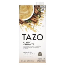 Classic Chai Latte Black Tea Concentrate Real Brewed 32oz Carton for Baking and