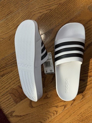BEW Adidas ADILETTE MEN 9 Women 10 Shower Slides Slippers Sandals Shoes FAST - Picture 2 of 4