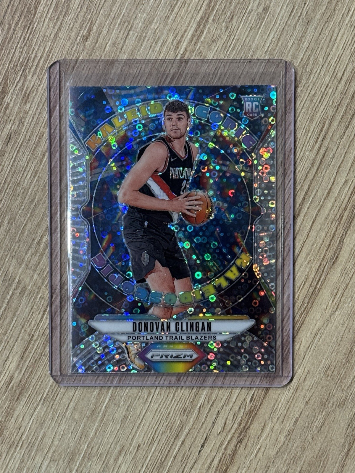 2024-25 Prizm Donovan Clingan Kaleidoscopic Fast Break Prizm RC #18 Blazers