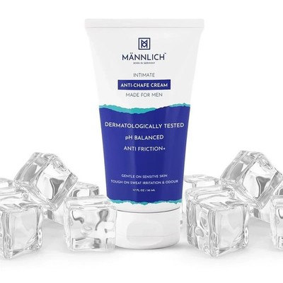 Mannlich Anti Chafing Cream For Men, Anti-Rash Cream Reduces Inner Thigh Rashes