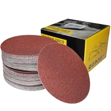 100 PCS 6" PSA Sanding Discs -20 Each of 60, 80, 120, 180, 240, Grit- 6 Inch ...