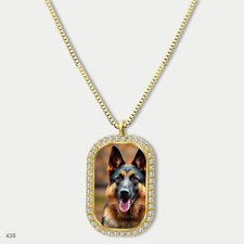 Amazing Cute German Shepherd Dog Breed Fashion Pendant Necklace Chain Picture Do