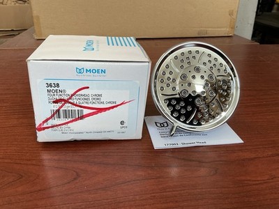 NEW Moen 3638 2.5GPM Multi Function Shower Head Polished Chrome B247