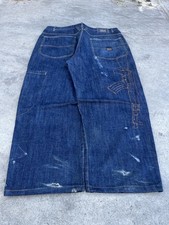 Men s 40x30 Y2K Marithe Francois Girbaud Jeans Baggy Hip Hop Embroidered Skater