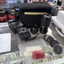 ROKINON Lens 1:28.8 & 1:45.5 With Canon Speed lite 177A And Carry Bag FREESHIP