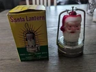 Vintage 1950s Santa Claus Milk Glass Christmas Lantern hong Kong w/ Box