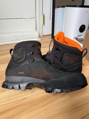 Tecnica Forge GTX Mid Hiking Boot (Men) - Black/Orange Leather [Waterproof]