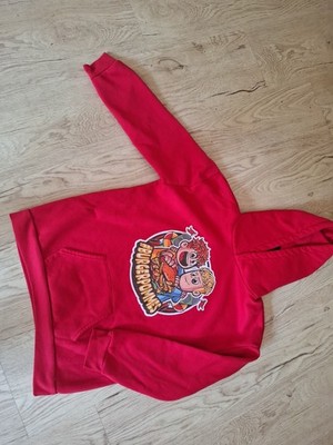 Kapuzenpullover Burger Pommes Rot Gr. 128/134