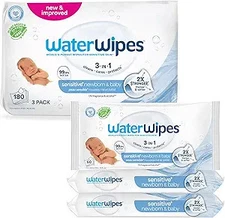 Sensitive Baby Wipes, 180 Count, 3-Pack, Unscented