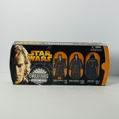 Star Wars Evolutions Anakin to Darth Vader 3-Pack Hasbro ROTS MIB