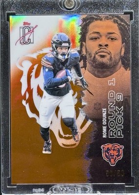 2025 Topps Signature Class ROME ODUNZE #10 Orange Refractor # 50/50 - Bears