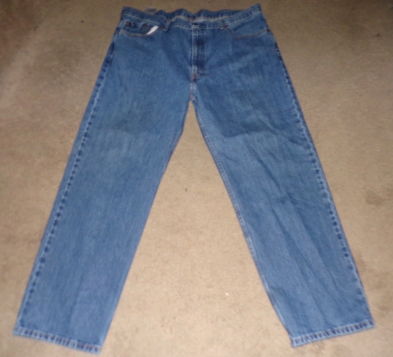 Levi Levis 550 Relaxed Fit Straight Leg Mens Jeans Size 42 X 32 Red Tab