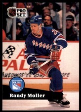 1991-92 Pro Set French Randy Moller New York Rangers #163