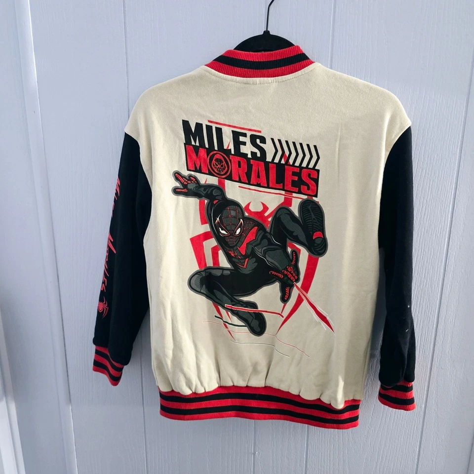 Chaqueta Universitaria Marvel Kids Miles Morales Talla Grande - Bombardero Spider-Verse Foto 2 de 4