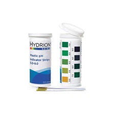 HYDRION 9400 pH Test,2 3/4 in L,5 to 9 pH,PK100 6EGF3