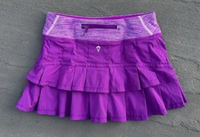 Ivivva by Lululemon Girls Skort size 10 Set The Pace Tennis Golf Skirt
